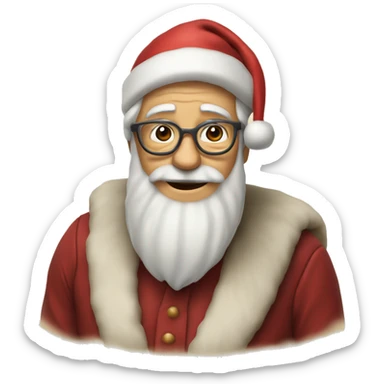 Père Noël original et mignon  sticker