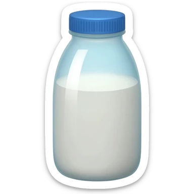 Milk bottle sticker