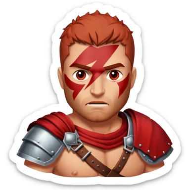 spartakus red gladiator sticker