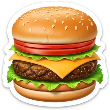 Double meat burger sticker