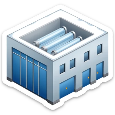 ambient and refirigeration warehouse at an angle cold sticker