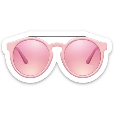 Cute light pink sunglasses sticker