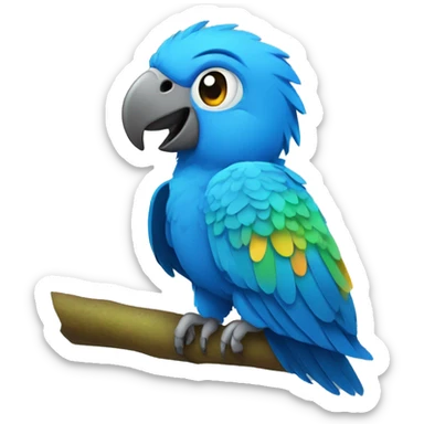 blue parrots from rio sticker