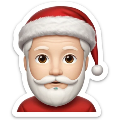 my memoji with a santa hat sticker