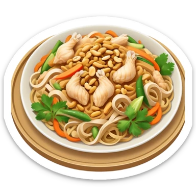 Simple Pad Thai chicken sticker