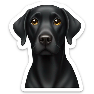 black labrador  sticker