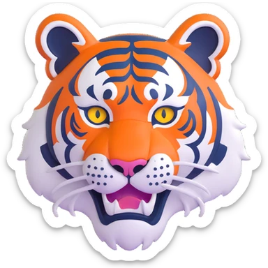 Detroit Tigers logo sticker