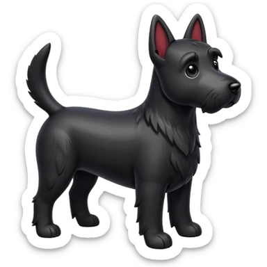 Scottie dog emoji sticker