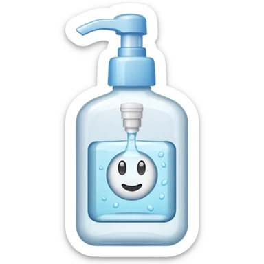 hand sanitizer sticker