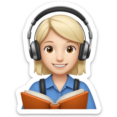 Practicing English at home sticker