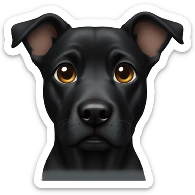 Blak dog sticker