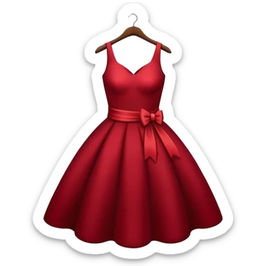 Dark red dress  sticker