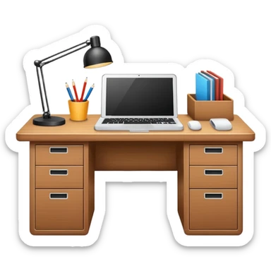 minimalist office desk sticker