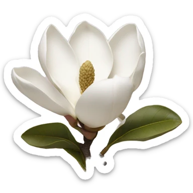 magnolia flower sticker
