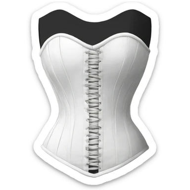 White corset sticker
