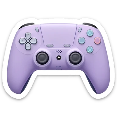 Ps5 pastel purple and white controller  sticker