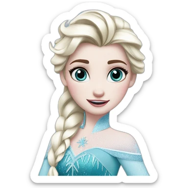 frozen elsa sticker