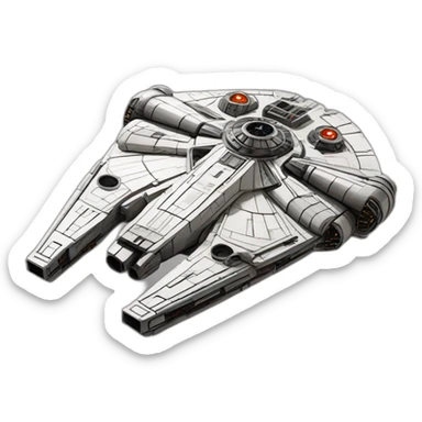 Millenium falcon sticker