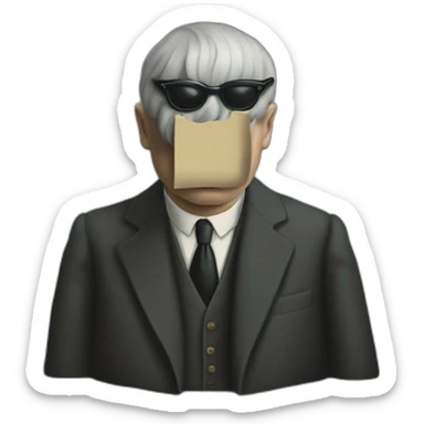 rené magritte sticker