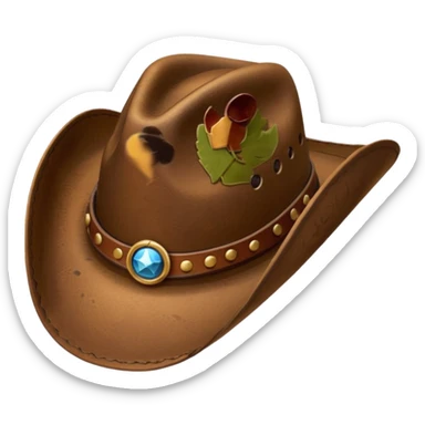 Cowboy hat  emoji style just the hat sticker