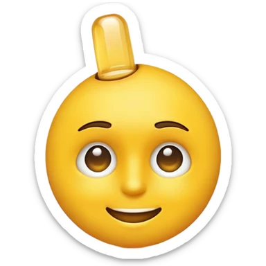 Dabbing emoji head sticker