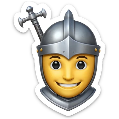 Emoticone Chevalier sticker