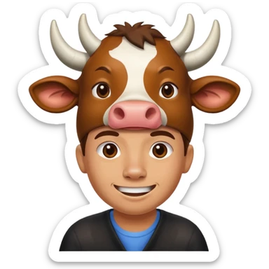 😏+🐮 sticker