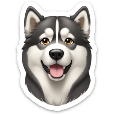 Dog alaskan malamute full-body sticker