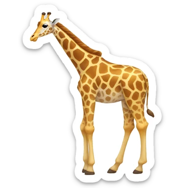 Giraffe fullbody sticker