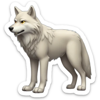 Cool wolf full body sticker