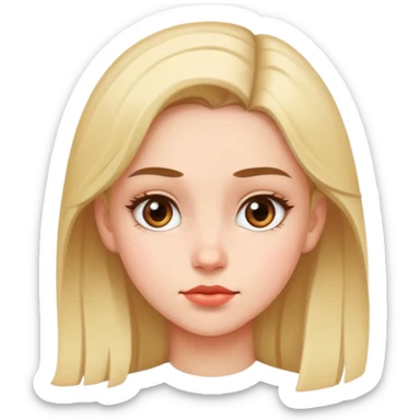 Girl giving a side eye sticker