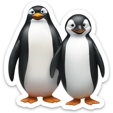 penguin and penguin sticker