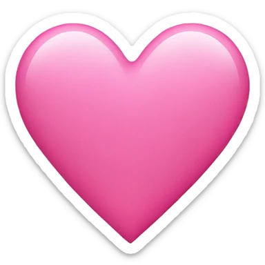 pink heart  sticker