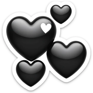 🥰 but with black hearts sticker