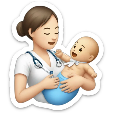 porte-bébé physiologique sticker