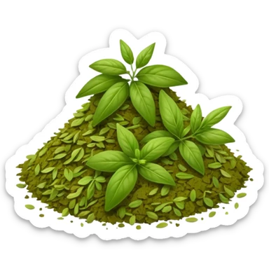 grounded italian herbs sticker