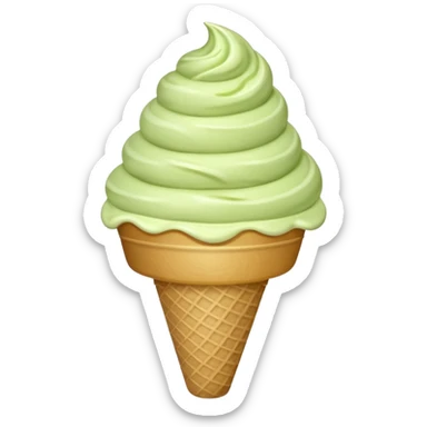 pistaccio ice cream sticker