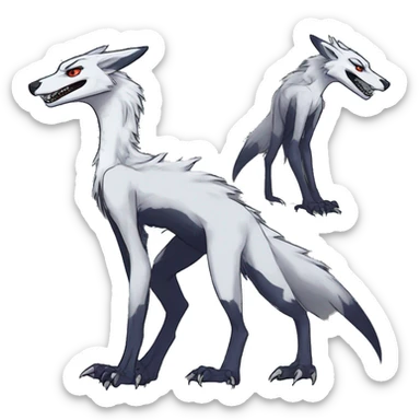 Cool Edgy Modern Vernid-Sergal species by LiLaiRa full body sticker