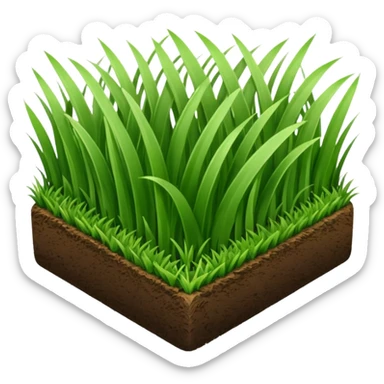 piece of short grass of a soccer field sticker