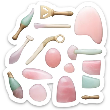 Guasha aesthetic  sticker