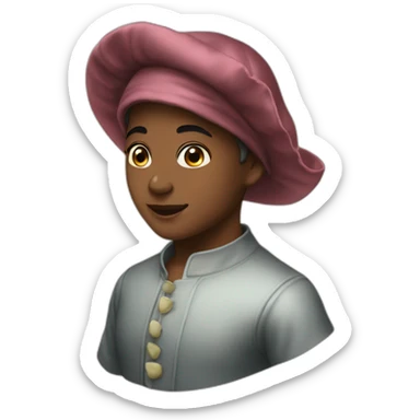 Tismey boy yet a satin bonnet sticker