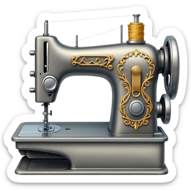 sewing machine sticker