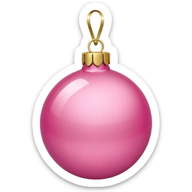 Christmas pink sticker