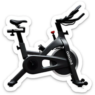 Peloton stationary bike with screen sticker