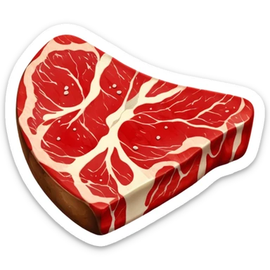 t bone meat sticker