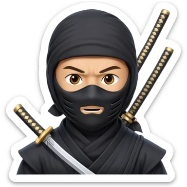 Erkek ninja sticker