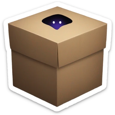 The void. The box. The magic.  sticker