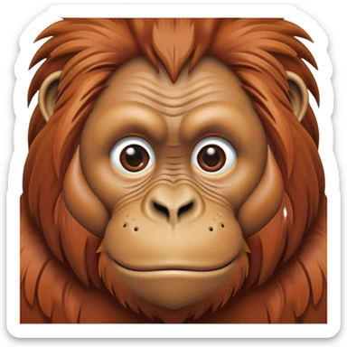 orangutan sticker
