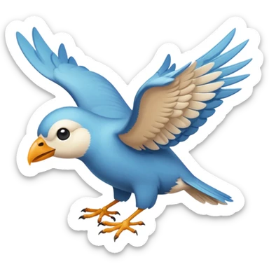Oiseau qui fais caca sur les personne en volant  sticker