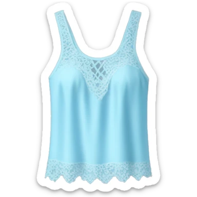 Light blue lace top  sticker